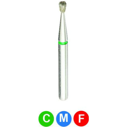 Diamond Burs, FG, Invertd Cone, Medium, Blue, 1.2 mm, 805-012M, 5/Pk, A7
