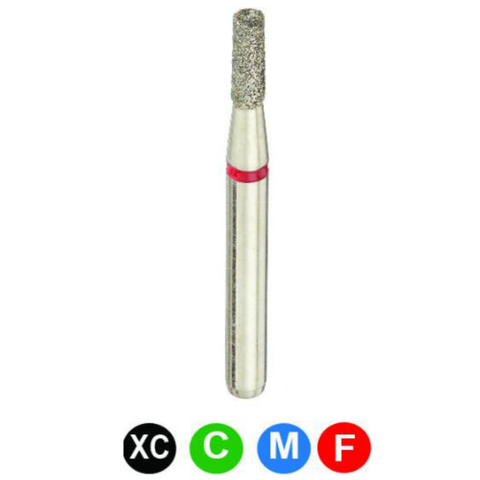 Diamond Burs, FG, Flat End Cylinder, Coarse, Green, 1.4 mm, 835-014C, 5/Pk, A14C