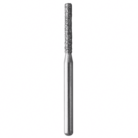 Diamond Burs, FG, Flat End Cylinder, # 836, 1.2 mm, Super Coarse, Black, 5/Pk, 837-012SC