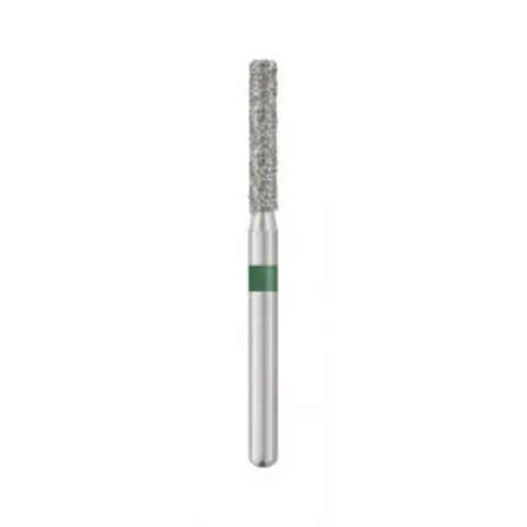 Diamond Burs, FG, Flat End Cylinder, Coarse, Green, 1.6 mm, 837-016C, 5/Pk, B1LC