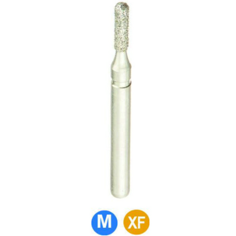 Diamond Burs, FG, Round End Cylinder, Medium, Blue, 1.0 mm, 838-010, 5/Pk, A20R