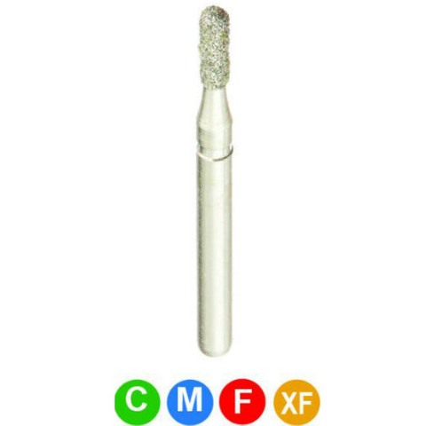 Diamond Burs, FG, Round End Cylinder, Medium, Blue, 1.2 mm, 880-012M 5/Pk, A20LR