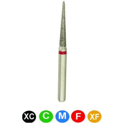 Diamond Burs, FG, Needle, Coarse, Green, 1.4 mm, 859-014C, 5/Pk, C7SC