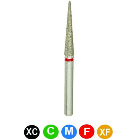 Diamond Burs, FG, Needle, Coarse, Green, 1.8 mm, 859-018C, 5/Pk, C8C