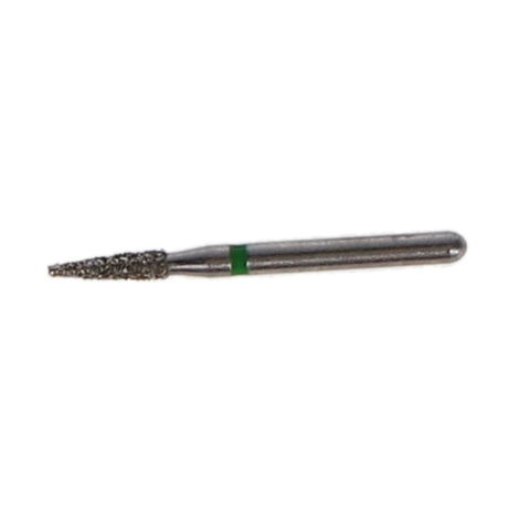 Diamond Burs, FG, Flame, # 861, 1.2 mm, Coarse, Green, 5/Pk, 861-012C