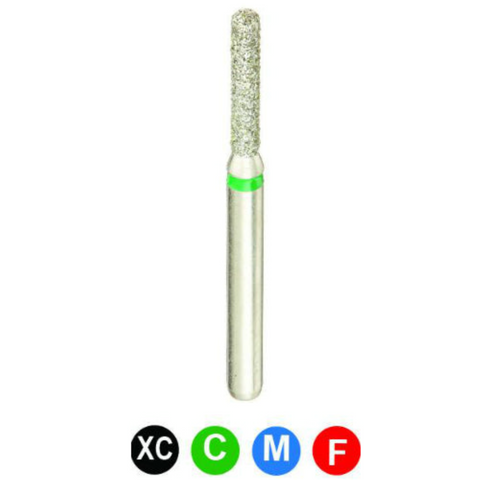 Diamond Burs, FG, Modified Cylinder, Super Coarse, Black, 1.2 mm, 881-012C, 5/Pk, B2SXC