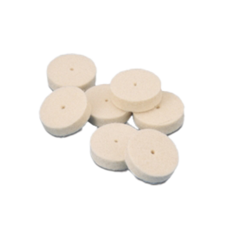 3/4" Soft Sq. Edge Mini Felt Wheels, 24/Pk