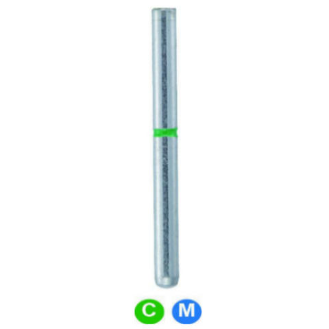 Diamond Burs, FG, End Cutting, Coarse, Green, 1.6 mm, 839-016C, 5/Pk, A18L3C