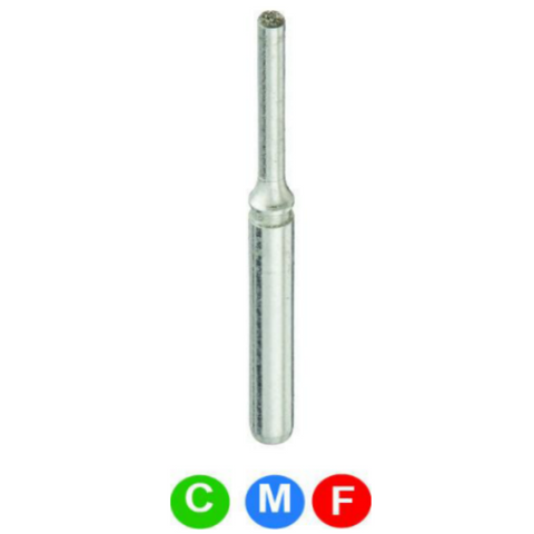 Diamond Burs, FG, End Cutting, Fine, Red, 1.0 mm, 839-010F, 5/Pk, A18F