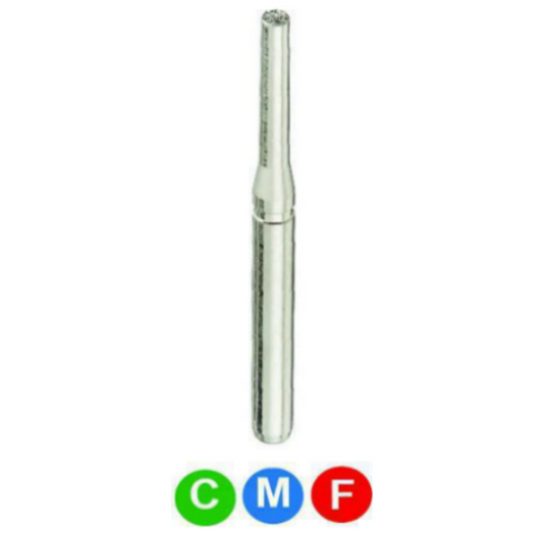 Diamond Burs, FG, End Cutting, Medium, Blue, 1.2 mm, 839-012M, 5/Pk, A18L