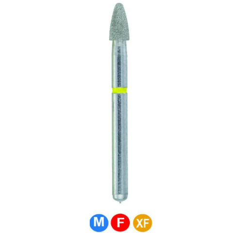 Diamond Burs, FG, Football, Medium, Blue, 2.1 mm, 390-021M, 5/Pk, C21L