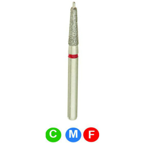 Diamond Burs, FG, Guide Pin, Coarse, Green, 1.6 mm, 508-016C, 5/Pk, N4C