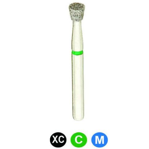 Diamond Burs, FG, Invertd Cone, Coarse, Green, 2.3 mm, 805-023C, 5/Pk, A8L3C