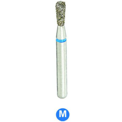 Diamond Burs, FG, Long Pear, Medium, Blue, 1.4 mm, 830L-014M, 5/Pk, C12S1