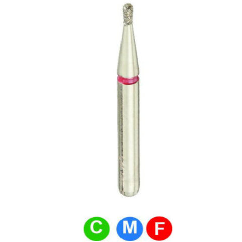 Diamond Burs, FG, Pear, Coarse, Green, 0.8 mm, 830-008C, 5/Pk, C12S4C