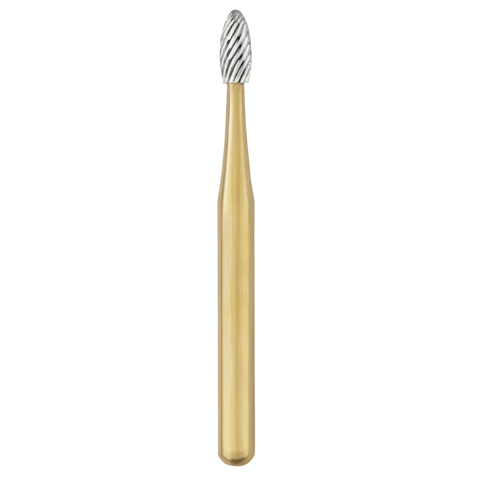 20-Blade Trimming & Finishing Carbide Burs, FG, Egg, # 8377, 5/Pk