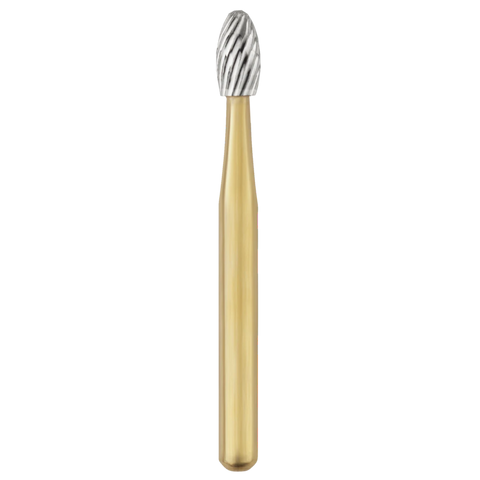 20-Blade Trimming & Finishing Carbide Burs, FG, Egg, # 8378, 5/Pk