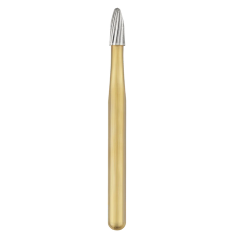 20-Blade Trimming & Finishing Carbide Burs, FG, Egg, # 8404, 5/Pk