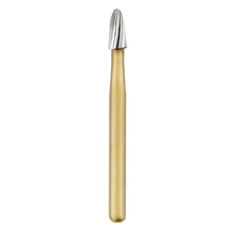 20-Blade Trimming & Finishing Carbide Burs, FG, Egg, # 8406, 5/Pk