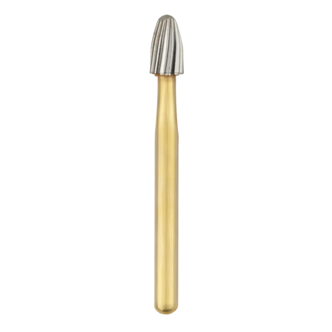 20-Blade Trimming & Finishing Carbide Burs, FG, Egg, # 8408, 5/Pk