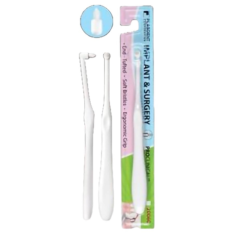 Implant & Surgery Soft Toothbrush, Tufted, White Color, 12 Brushes/Box