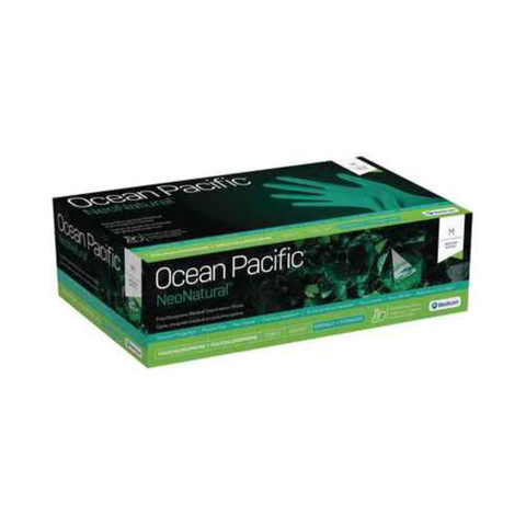 Ocean Pacific NeoNatural Chloroprene Glove Green 100/Box X-Small