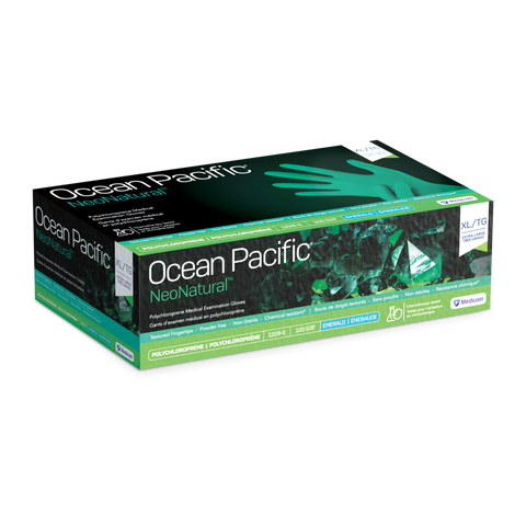 Ocean Pacific NeoNatural Chloroprene Glove Green 100/Box X-Large