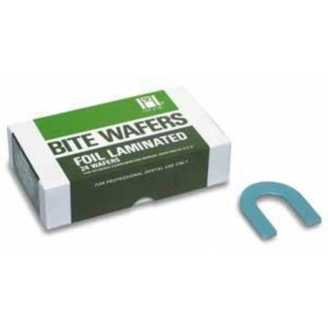 Hygenic Wax Bite Wafers, with Foil, Soft, Light Blue, 24/Pk, H00825 ~~ DAMAGED SEAL