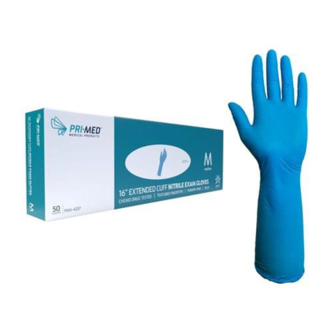 Primed Advanced, Nitrile Examination Gloves, Large, Blue, 200/Box, PM6-1408