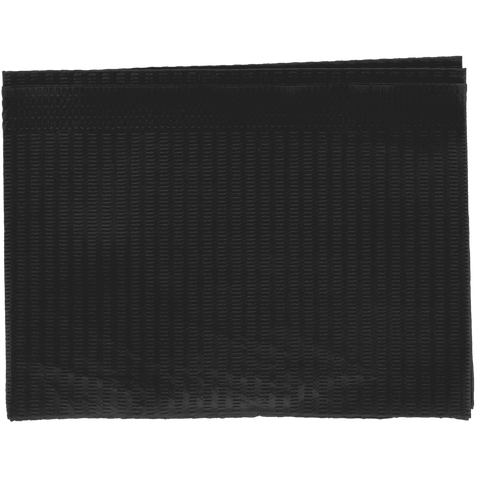 Disposable Bibs, 2+1 Ply, 13" x 18", Black, 500/Pk, 109223