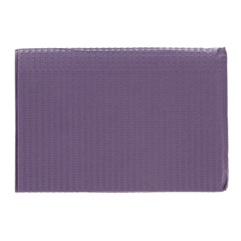 Disposable Bibs, 3+1 Ply, 13" x 18", Lavender, 500/Pk, 109232