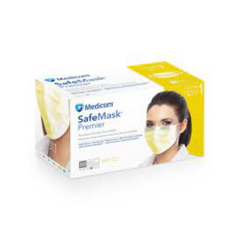 Safemask Premier Earlooop L1, 50/pk, yellow, 2017