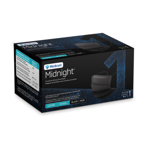 Medicom Midnight L2, Procedure Earloop Face Mask, 213892