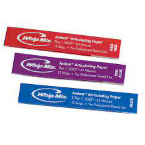 X-Thin Articulating Paper Strips, 76 Microns, Blue, 140/pk, 60002