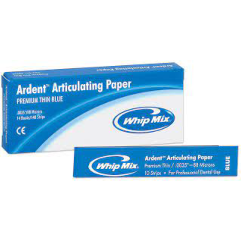 X-Thin Articulating Paper Strips, 37 Microns, Blue, 140/pk, 60004