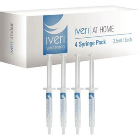 Iveri Whitening, Take-Home Refill Syringe, 22% Carbamide Peroxide - 4 Syringes (3.5 ml), 4PKIVERI22