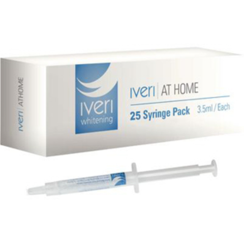 Iveri Whitening, Take-Home Refill Syringe, 22% Carbamide Peroxide - 25 Syringes (3.5 ml), 25PKIVERI22