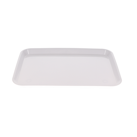 Set-Up Plastic Flat Trays, # B, White, 1/Pk, 108134