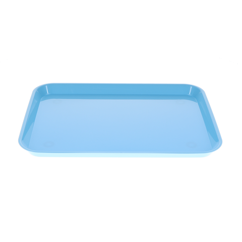 Set-Up Plastic Flat Trays, # B, Blue, 1/Pk, 108136