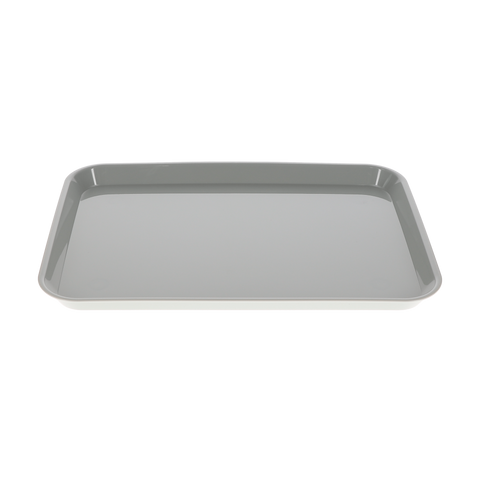 Set-Up Plastic Flat Trays, # B, Gray, 1/Pk, 108142