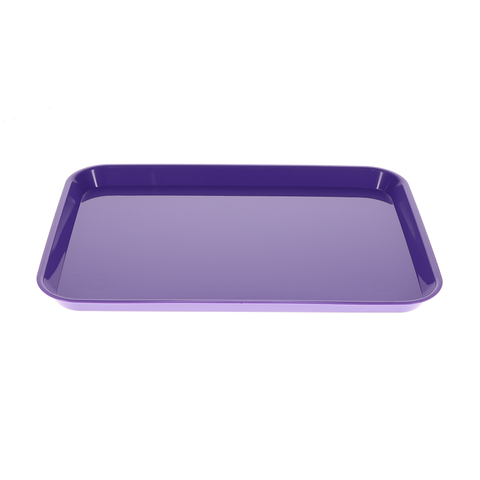 Set-Up Plastic Flat Trays, # B, Purple, 1/Pk, 108143