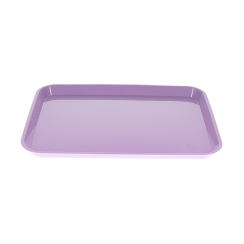 Set-Up Plastic Flat Trays, # B, Pastel Lilac, 1/Pk, 108144