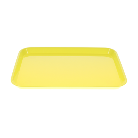 Set-Up Plastic Flat Trays, # B, Neon Yellow, 1/Pk, 108148
