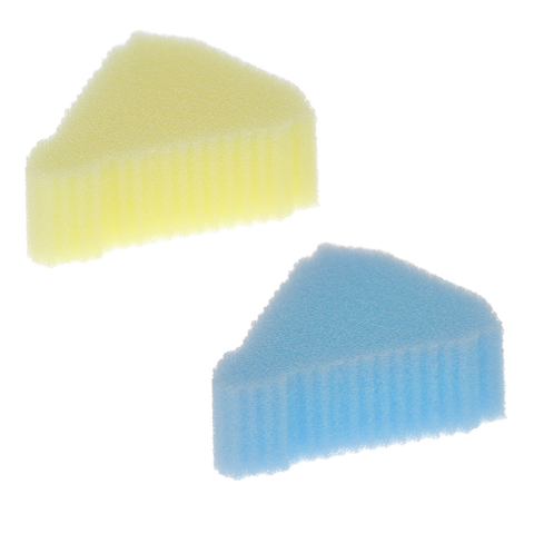 Endo Foam Inserts, Triangle, Blue/Yellow, 48/Pk, 108181