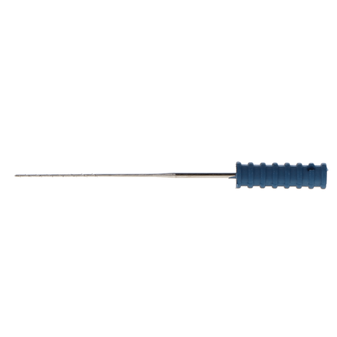 Barbed Broaches, 25 mm, # 4, Sterile, Fine, Blue, 10/Pk, 400604