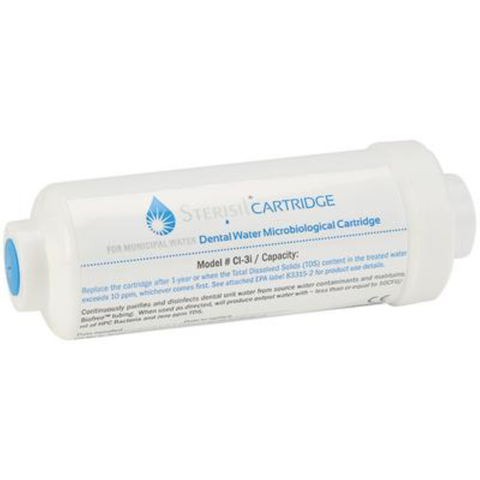 Dental Water Microbiological Inline Cartridge, Length 10 1/8" X Diameter 2 1/2", 1/Pk, Cl-9i