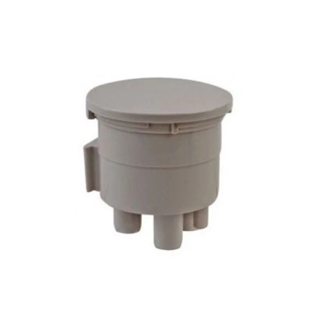 Type A Vacuum Canister, Bottom Port, 2 1/8", Beige, 1/Pk, VC-A