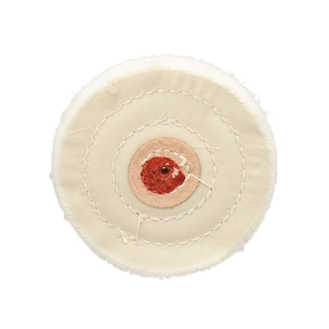 White Muslin Buffs, 4" X 40 Ply, 1/Pk, MBW-0440