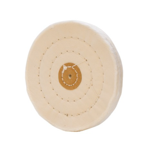 White Muslin Buffs, 5" X 40 Ply, 1/Pk, MBW-0540