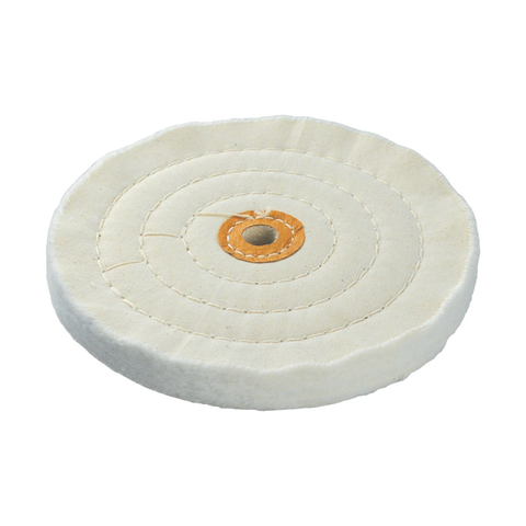 White Muslin Buffs, 6" X 40 Ply, 1/Pk, MBW-0640